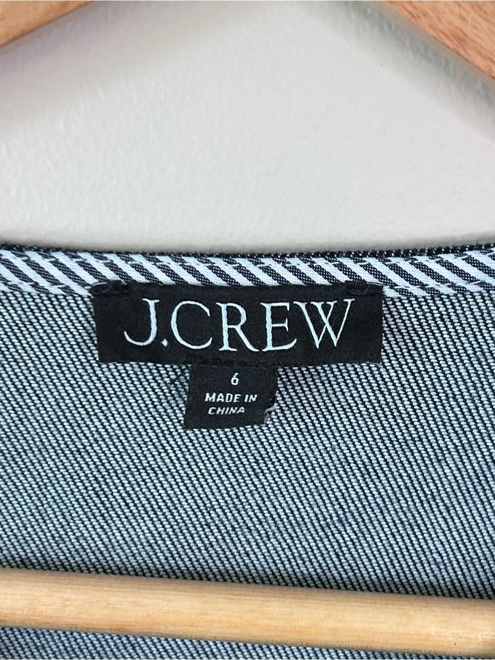J. Crew Dark Blue Rinse Wash Denim Seamed Stitch Detail Mini Dress Size 6